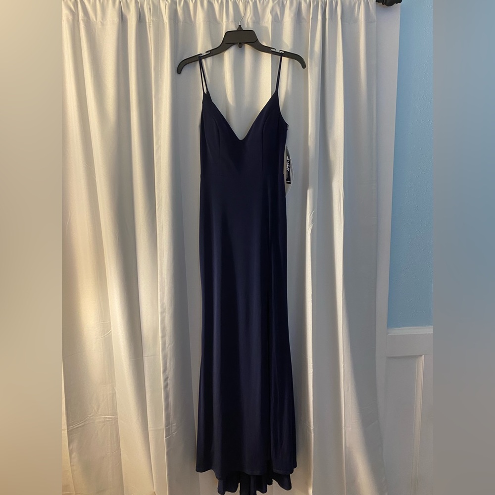 Size 1/2 Navy prom dress NWT